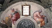 Michelangelo Buonarroti Hezekiah - Manasseh Germany oil painting artist
